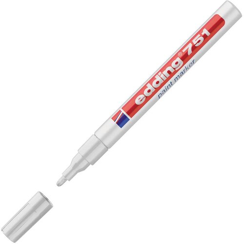 Edding marker z lakom EDE751049 E-751, 1-2 mm, bel 10 KOS Slike