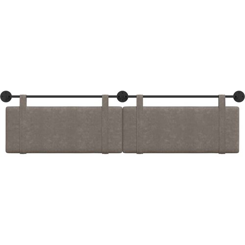  Držeće uzglavlje Zidne Sivi 210 x 55 x 5 cm Antikni PU - Sivi 200 cm bez LED Slike