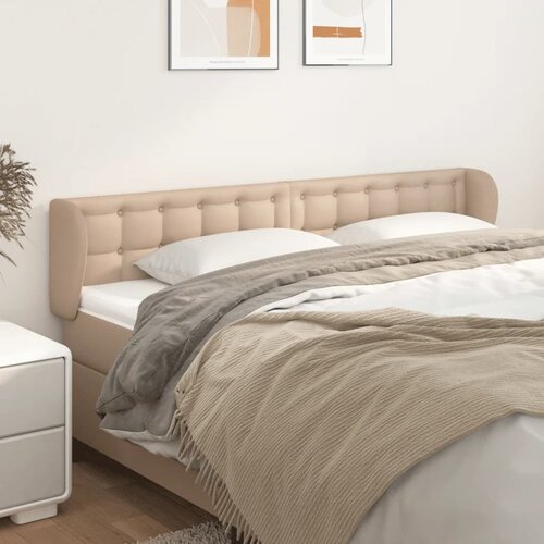  Uzglavlje s u&scaron;ima boja cappuccina 183x23x78/88 cm umjetna koža Cijene