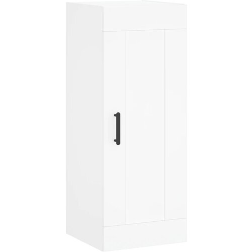  Visoka komoda bijeli 34,5x34x180 cm od konstruiranog drva Slike