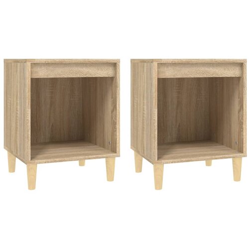 Maison Chic Dvo delni komplet Nočne omarice - Nočne mize Sonoma hrast 40x35x50 cm, (21687842) Slike