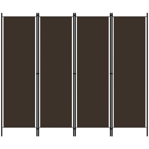 Furnova Paravan 4-delni rjav 200x180 cm, (21929749) Cene