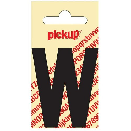 Pickup Naljepnica (Motiv: W, Crne boje, Visina: 60 mm) Slike
