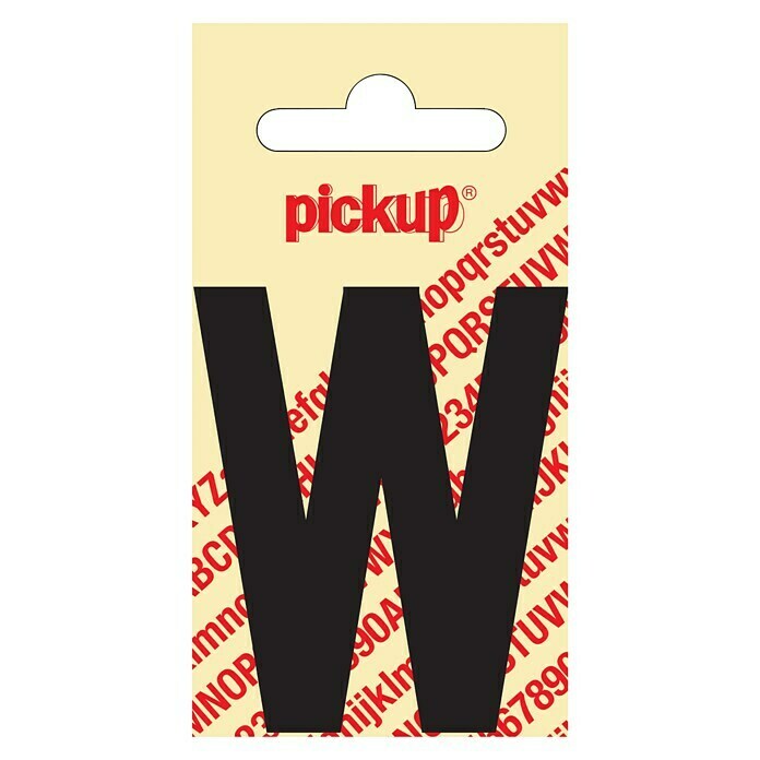 Pickup Samolepilni listki (Motiv: W, Črne barve, Vi&amp;scaron;ina: 60 mm) Slike