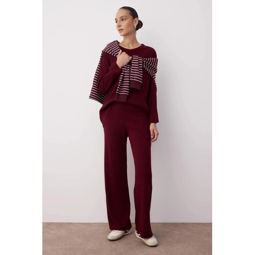 TRENDYOLMILLA ženski set duks-majica Twoss20Au0084, bordo Cene