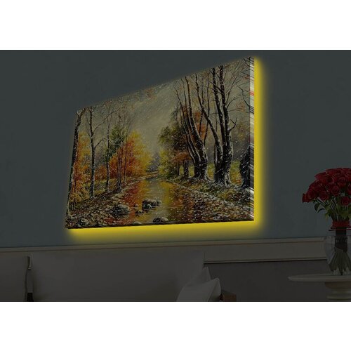 Wallity Slika sa LED osvetljenjem 4570HDACT-067, 45x70 cm Cene