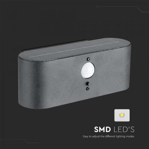  LED Spolja&amp;scaron;nje solarno zidno svetlo sa senzorom LED/2,5W/3,7V 3000K IP54 Slike
