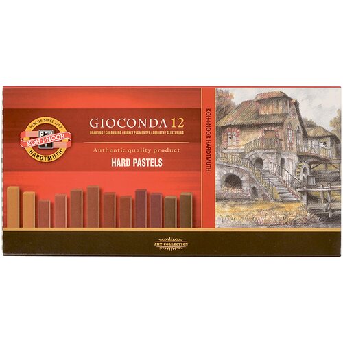  Tvrde pastele GIOCONDA - nijanse braon - 12 kom (pastele) Slike