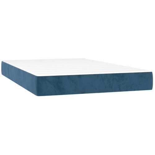 vidaXL Vzmetnica z žepkasto vzmetjo temno modra 120x220x20 cm žamet, (21563294) Cene