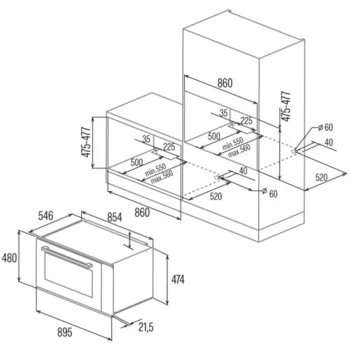 Cata rerna CMD 9208 BK Cene