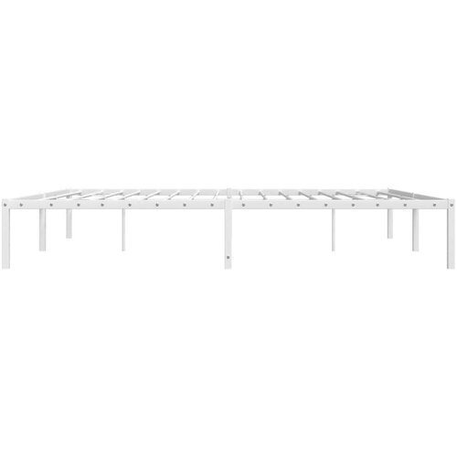  Metalni okvir za krevet bijeli 200x200 cm Slike