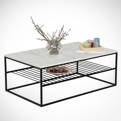 Hanah home Etna - Marmo WhiteBlack Coffee Table Cene