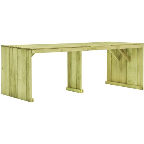 vidaXL Vrtna miza 220x101,5x80 cm impregnirana borovina Cene