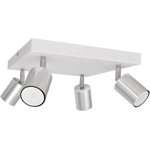  LED spot svetiljka TUNE 4xGU10/4,8W/230V mat hrom/bela Slike