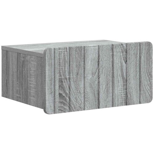  Stenski nočni omarici s predalom Siva Sonoma 49 x 34,5 x 24 cm, (5000210038) Cene