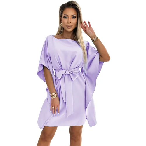 Numoco Butterfly dress with tie at the waist Numoco Butterfly dress with tie at the waist