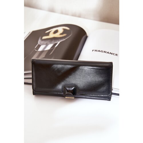  Eco Leather Smooth Women&amp;#039;s Wallet Black Erolia Slike