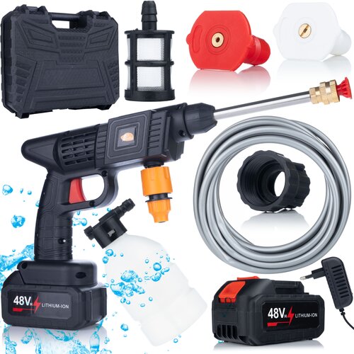 Rosfix akumulatorski visokotlačni čistilec black whale BW21V, serija animal pro z 2 akumulatorjema, (21739202) Cene