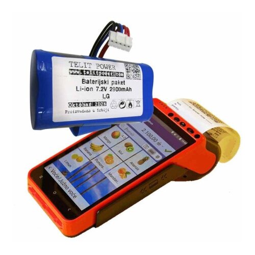 Telit Power z100/cs10 zamenska baterija za pos terminal li-ion 7.2v 2900mah ( p-2556 ) Slike