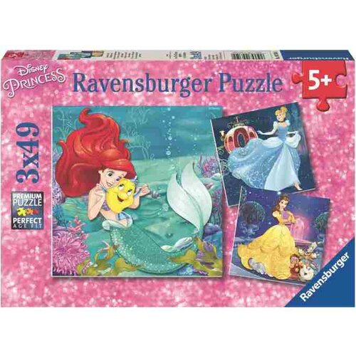 Ravensburger sestavljanka 3x49 delna Pustolov&amp;scaron;čine princes 09350 Slike