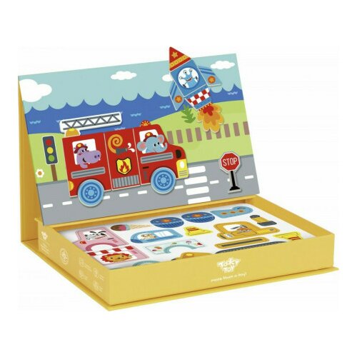 Tooky Toy magnetna kutija sa oblicima - saobraćaj ( A058563 ) Slike