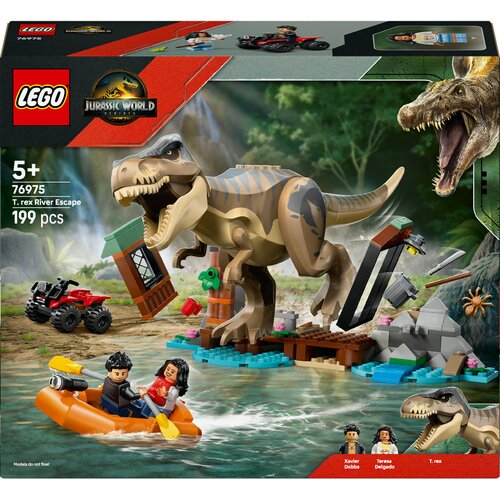 Lego Jurassic World - Bijeg od T. rexa na rijeci (76975) Slike