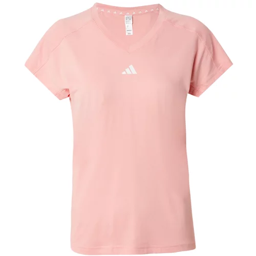 Adidas Tehnička sportska majica 'Train Essentials' roza / bijela