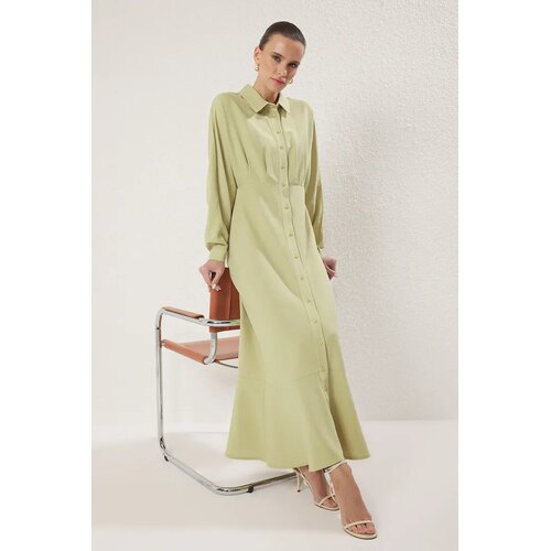Trendyol Modest Ženska haljina Tctss25Eb00103, Kaki Cene