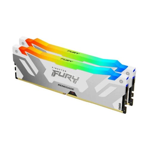Kingston cudimm DDR5 48GB (2x24GB kit) 8400MT/s KF584CU40RWAK2-48 fury renegade white rgb xmp Cene