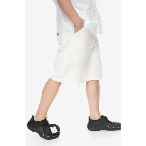 Carhartt WIP Pamučne kratke hlače boja: bež, I031504-OFFWHITE