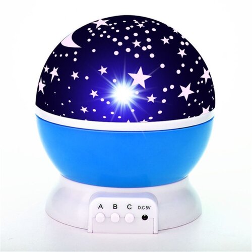 ILIKE Elight L1 2v1 Rotating Star Sky projektor in nočna svetilka s 4x AAA / USB kablom modra, (21383423) Cene