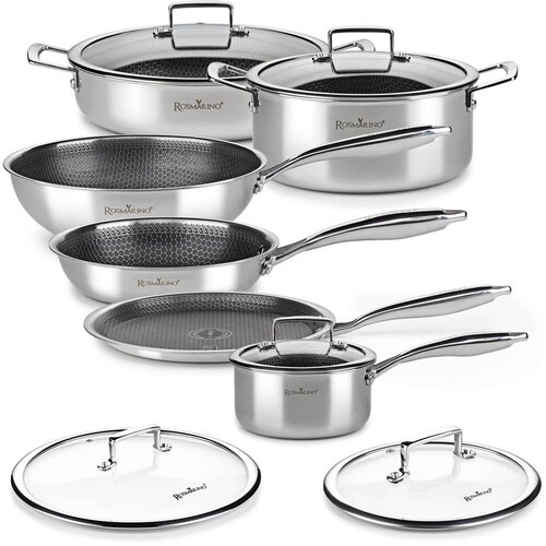 Rosmarino 11-delni set posod s pokrovkami HexaPro, (5000257782) Cene