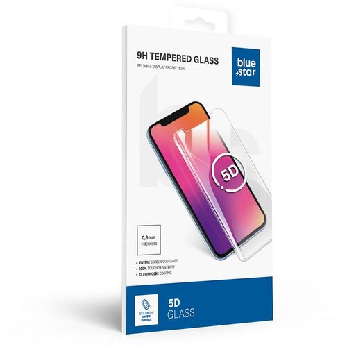 Kaljeno staklo za Samsung Galaxy S21 ULTRA (case friendly) Blue Star 5D crno Slike