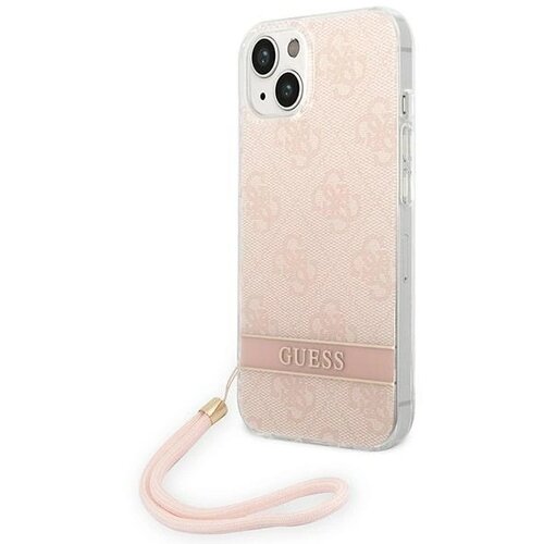 Guess OVITEK HARDCASE ZA IPHONE 14 PLUS 6.7' ROZA 4G PRINT STRAP, (21833548) Cene