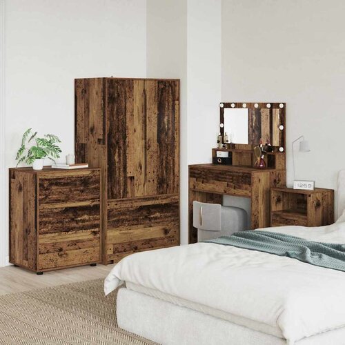 VidaXL Ormarić za pohranu Staro drvo 60 x 48 x 81 cm Konstruirano drvo Slike