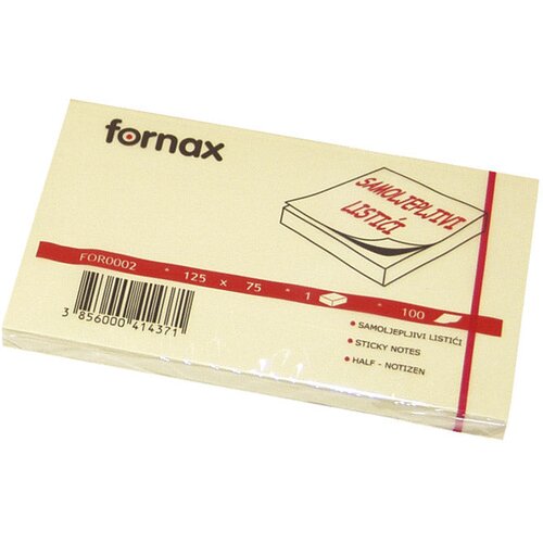 Blok SAMOLJEPLJIV 125X75MM 100L FORNAX ŽUTI Cijene