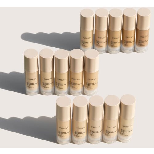 Inglot Skin Focused Care Face Foundation SPF 50 prekrivni tekoči puder SPF 50 odtenek 302 Ivory Beige 30 ml Slike