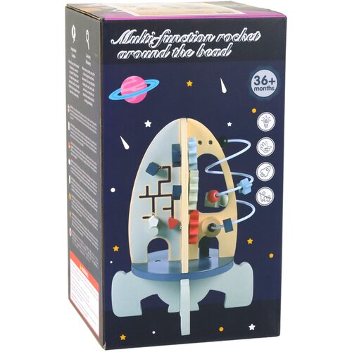Lean Toys lesena vesoljska raketa Slike