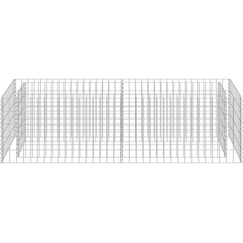  Gabionska sadilica od pocinčanog čelika 180 x 50 x 50 cm Slike
