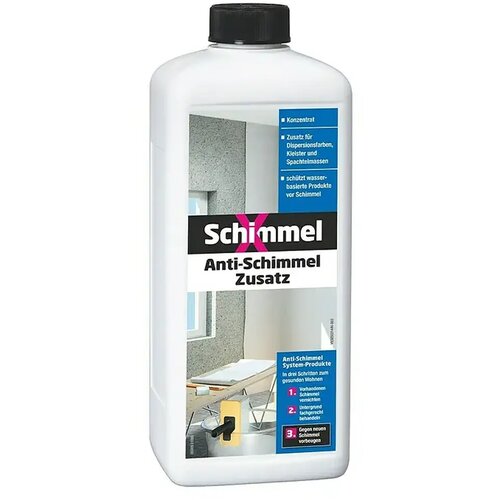 SchimmelX Specijalno sredstvo aditiv za pobolj&amp;scaron;ano či&amp;scaron;ćenje vanjskih i unutarnjih zidnih povr&amp;scaron;ina, 1 L Slike