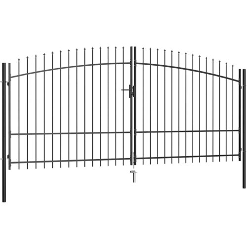  Dvokrilna ogradna vrata Woerden s kopljem na vrhu 400x224,5 cm Cijene