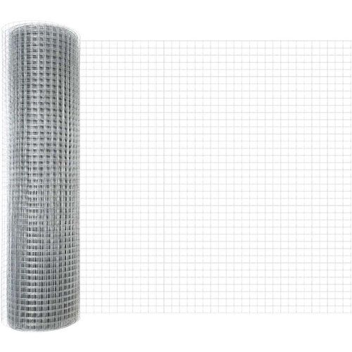 vidaXL Varjena žična ograja z 13 stebri z robom 0.4x50 m Pocinkano jeklo Cene