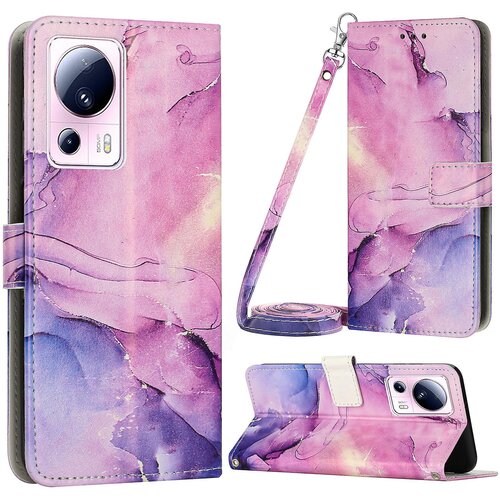 INORCO Za Xiaomi 13 Ultra PU usnjena denarnica, etui z geometrijskim spajanjem, pokrov stojala za telefon, (22033840) Cene
