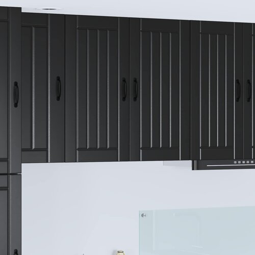  Ormar za Zid Lucca Crna 80 x 31 x 80 cm Konstruirano drvo Cene
