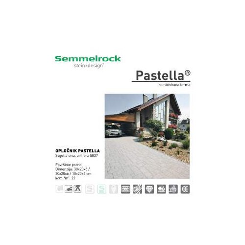 Semmelrock PASTELLA KOMBI 6 SV.SIVA -5837 Slike