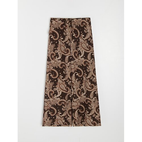Sinsay Wide leg hlače od viskoze s paisley uzorkom Slike