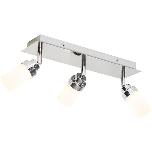 QAZQA Moderni kopalniški reflektor jeklen 3-light IP44 - Japie Cene