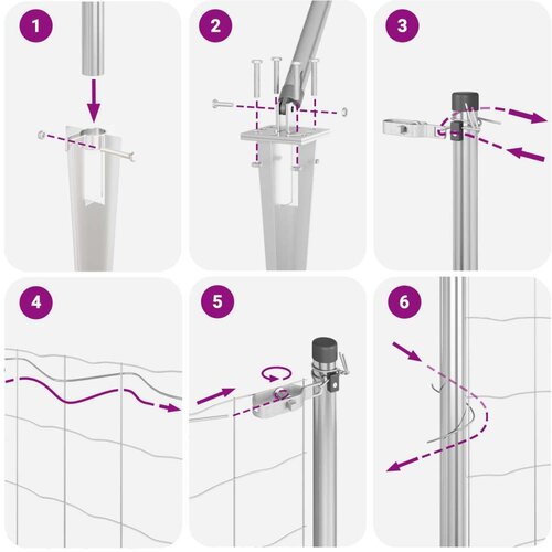 vidaXL zavarena žičana ograda s 13 šiljaka 0,8x50 m galvanizirani čelik Cijene