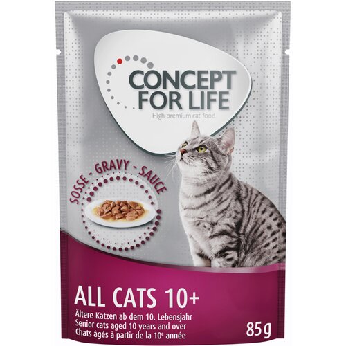 Concept for Life Ekonomično pakiranje: 48 x 85 g - All Cats 10+ u umaku Cene
