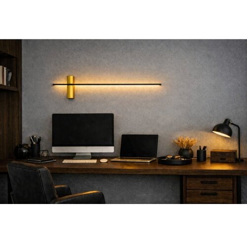 Open design OR85082 - led zidno svetlo bene LED/7W/230V 62 cm zlatno Slike